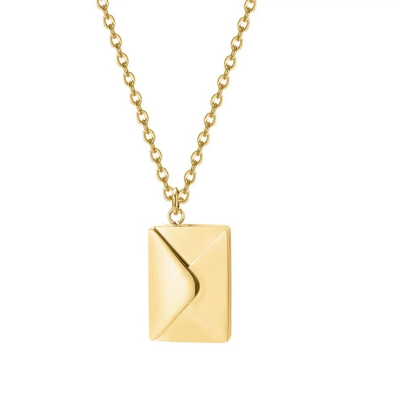 Envelope Necklace with Message - Message Necklace