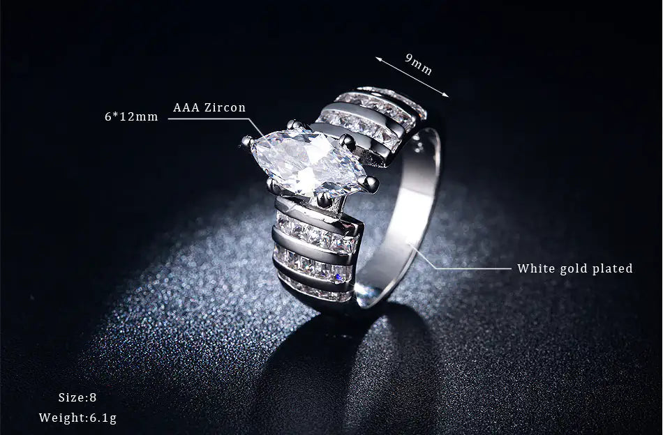Marvelous Marquis Cut Statement Ring