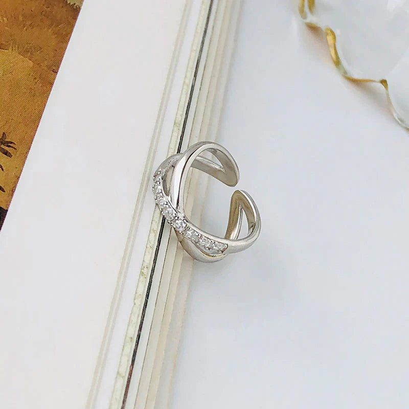 High Quality Gold Plated and Silver Adjustable Rings - 925 Jewelry Zircon Cross